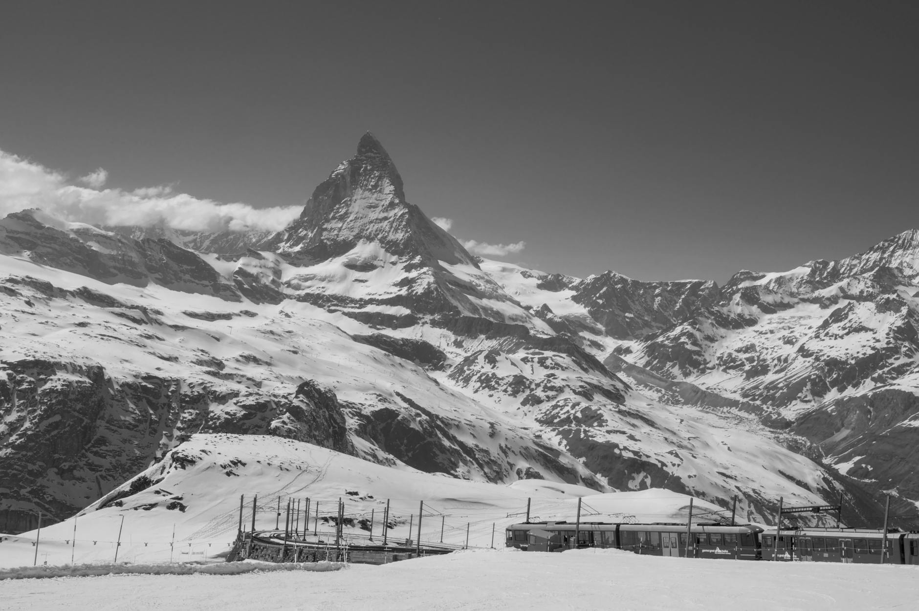 Gornergrat railway and Matterhorn for conference arrival planning.