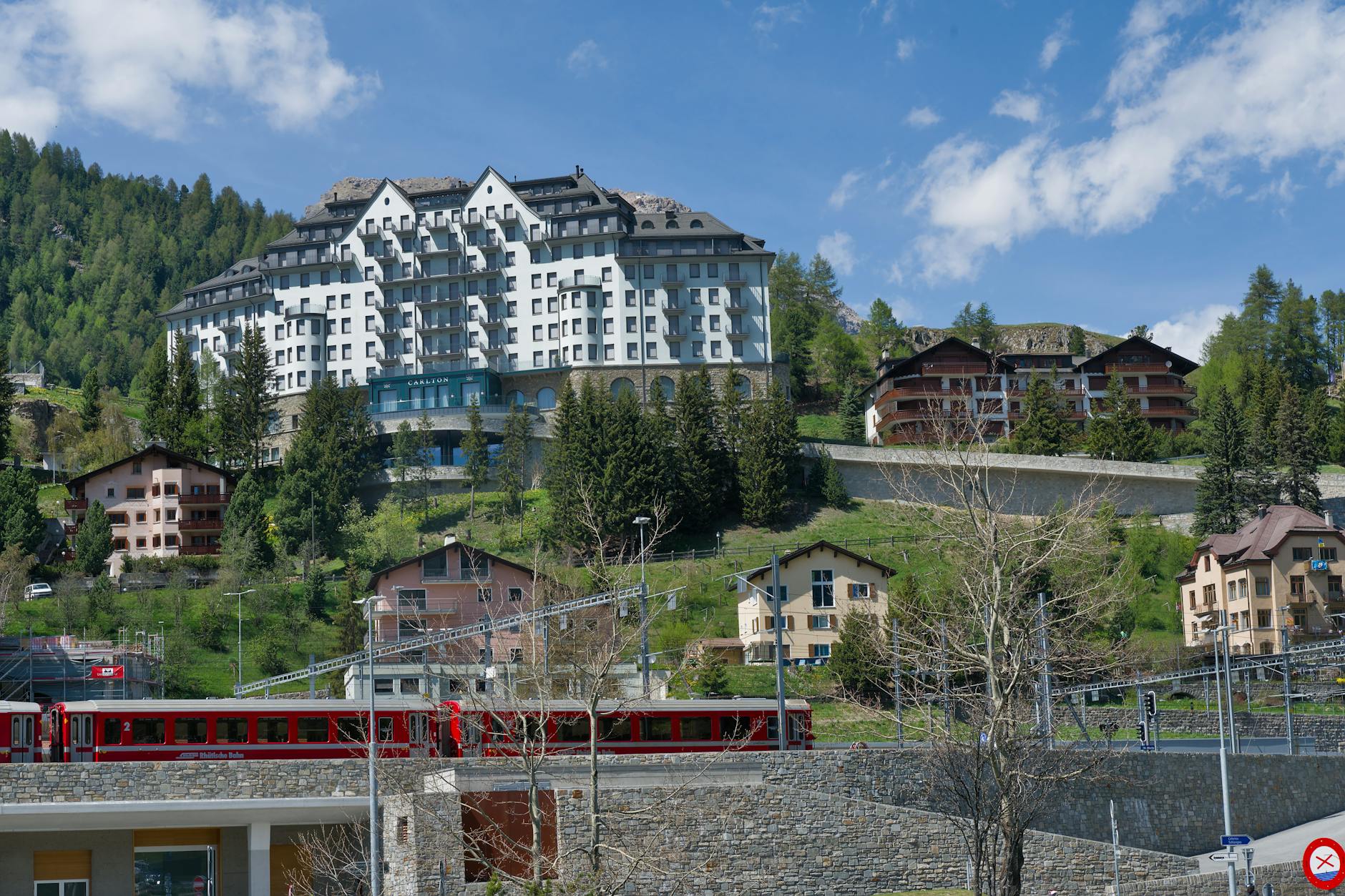 Swiss mountain hotel and railway for Zermatt conference attendee planning.