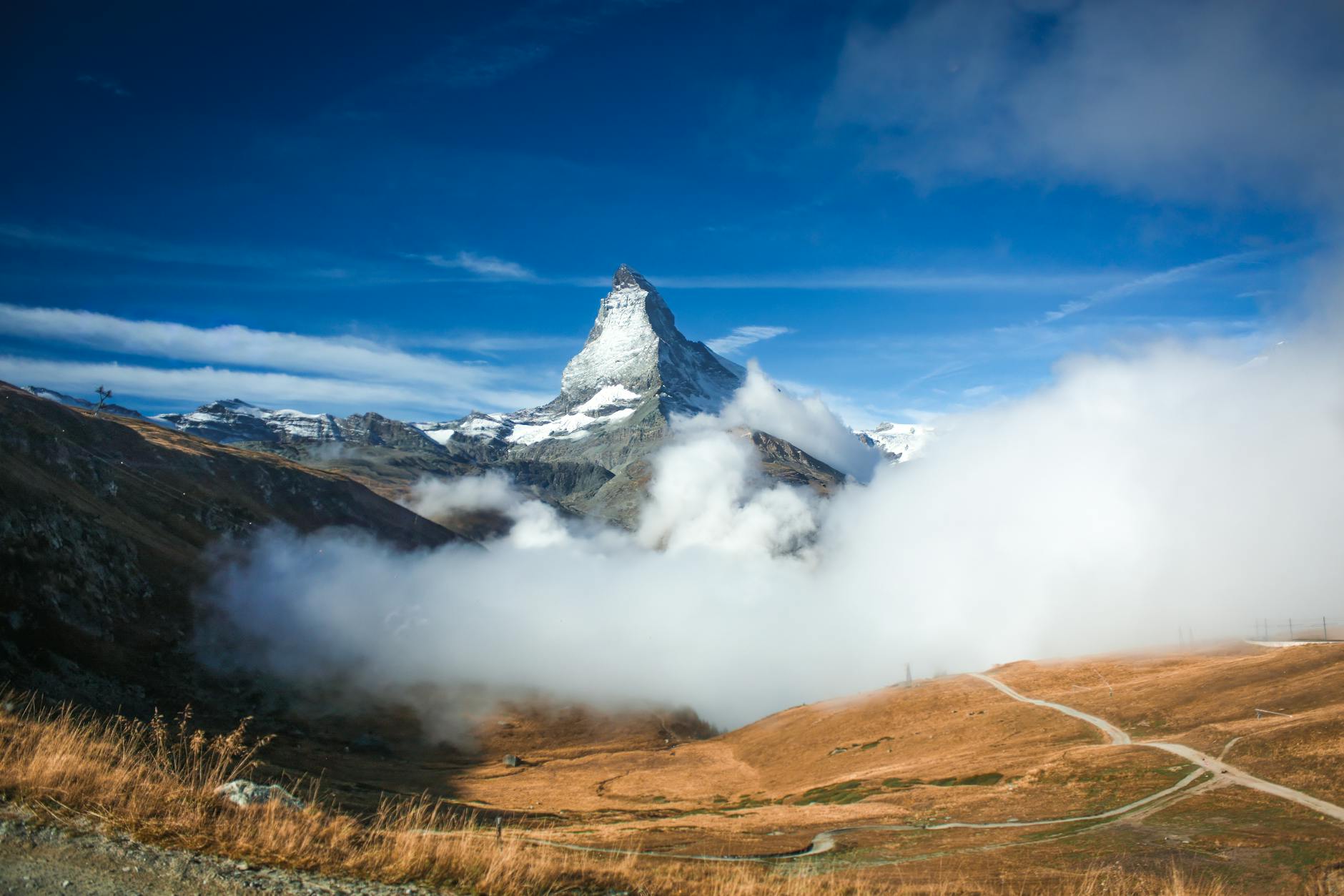 Matterhorn lake reflection for consultant deliverable planning.
