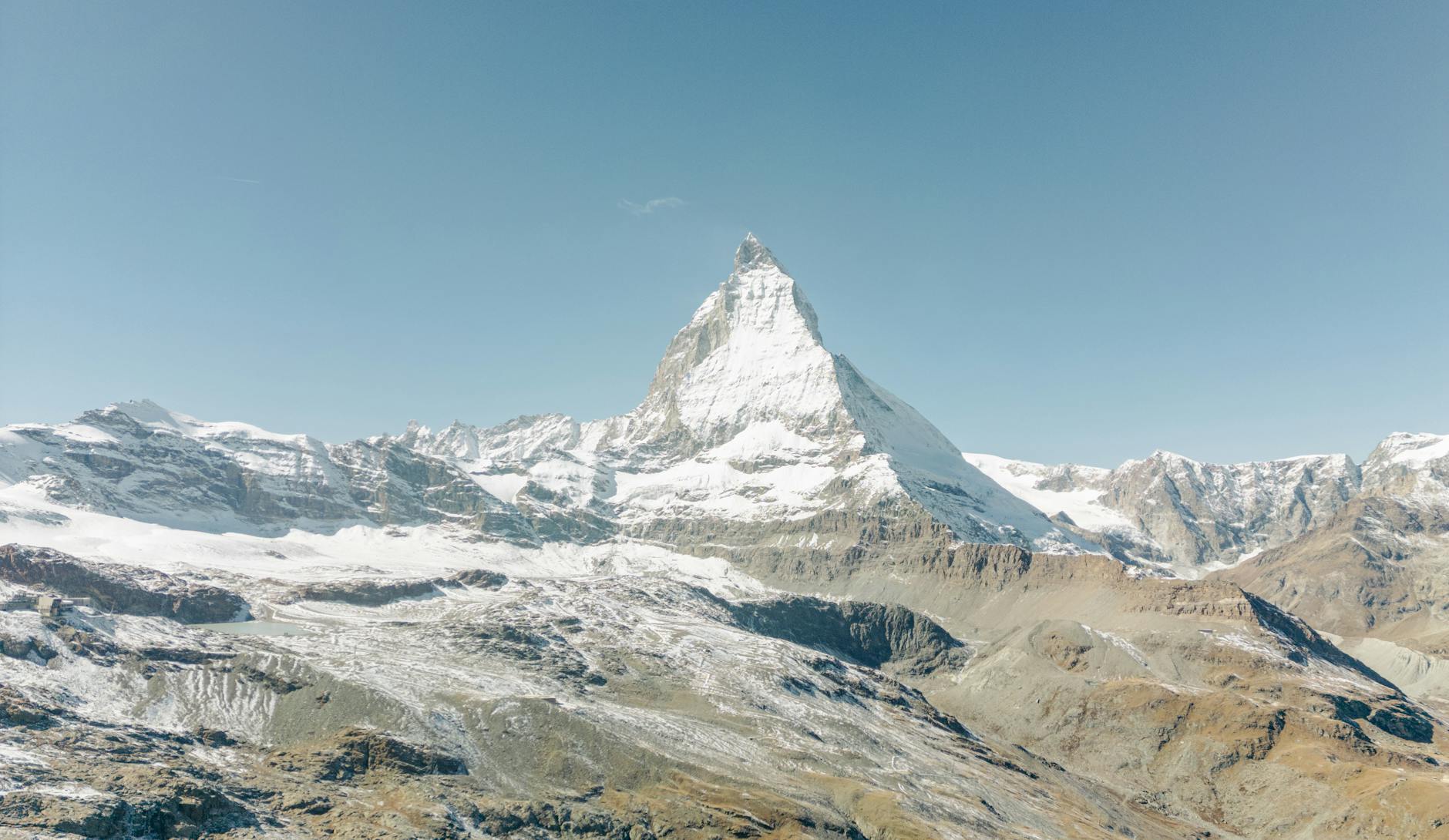 Matterhorn aerial landscape for Zermatt consultant movement planning.