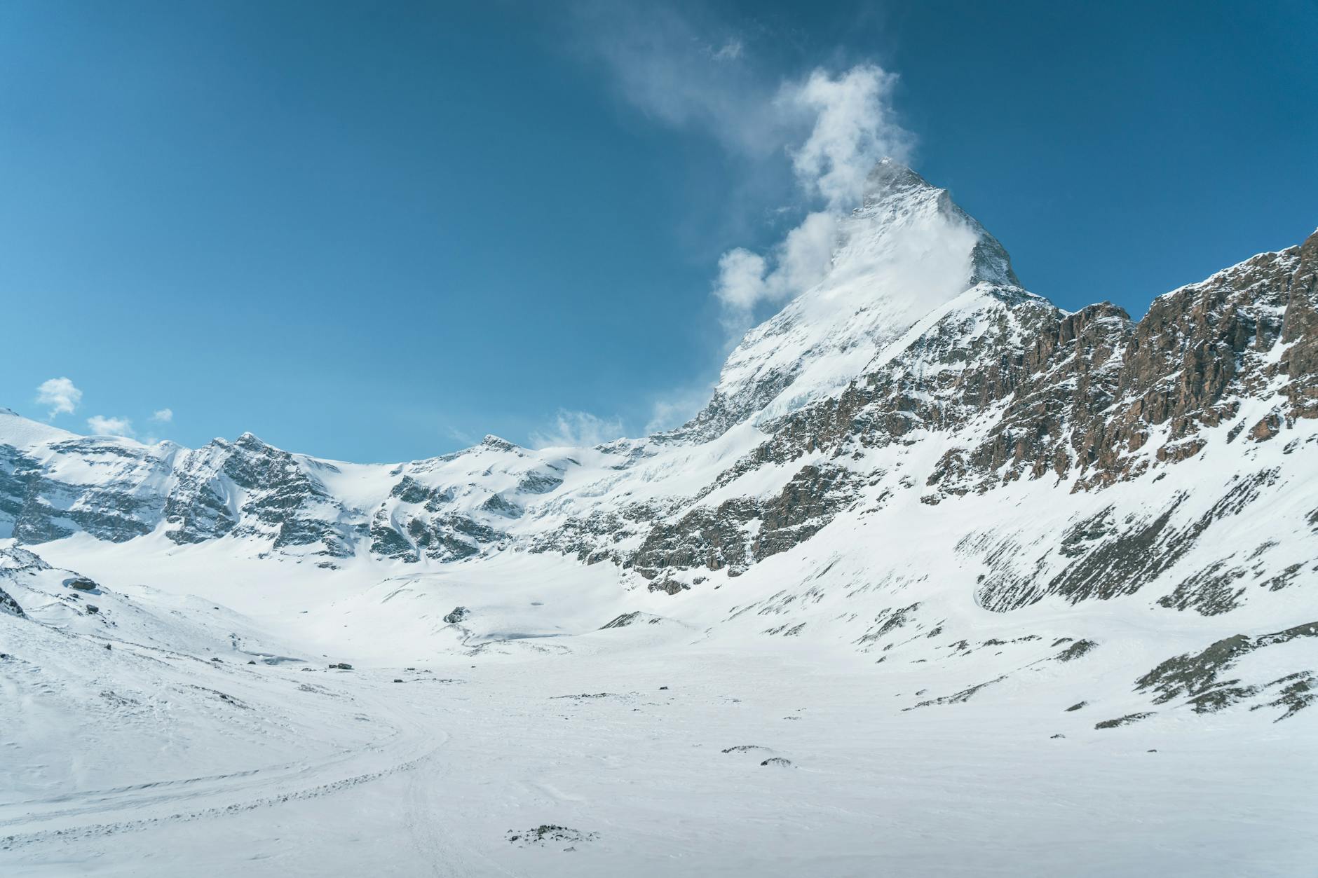 Matterhorn and Zermatt village for creator editing and publishing planning.