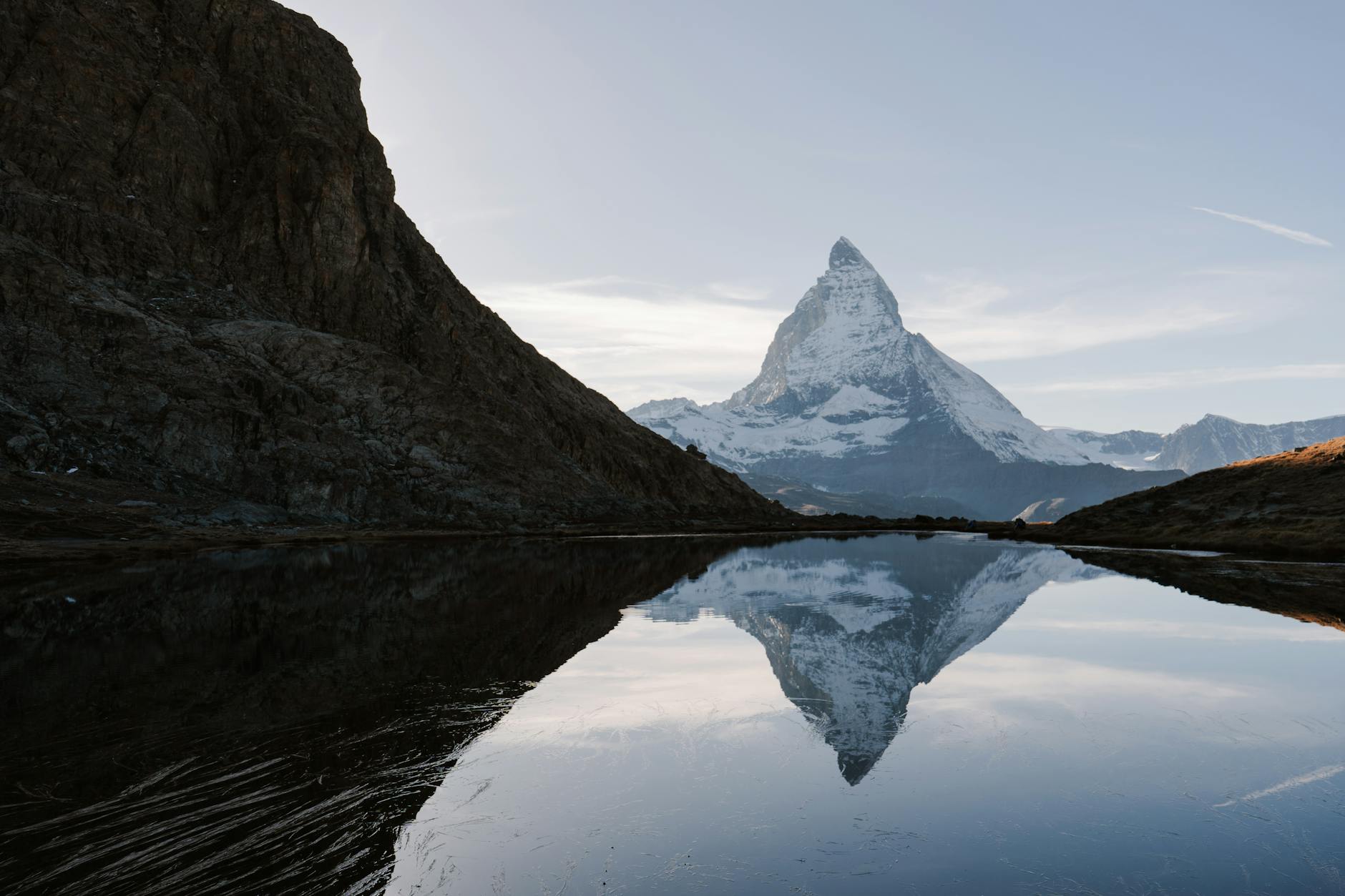 Swiss Alps and Matterhorn for private investor work planning.