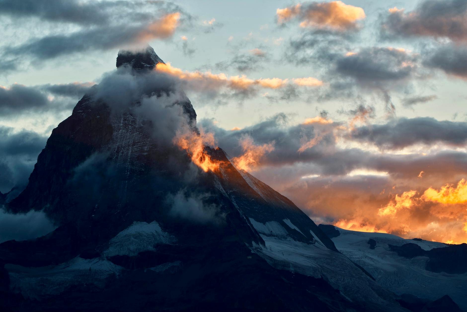 Zermatt village and Matterhorn for understanding resort nightlife style.