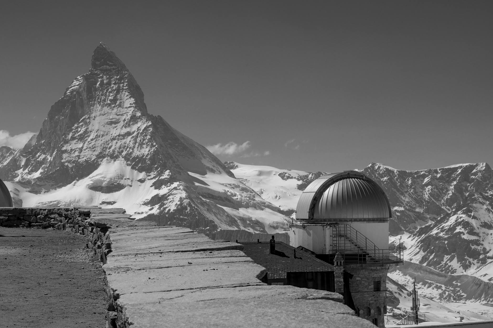 Matterhorn and alpine village for defining a Zermatt pilgrimage purpose.