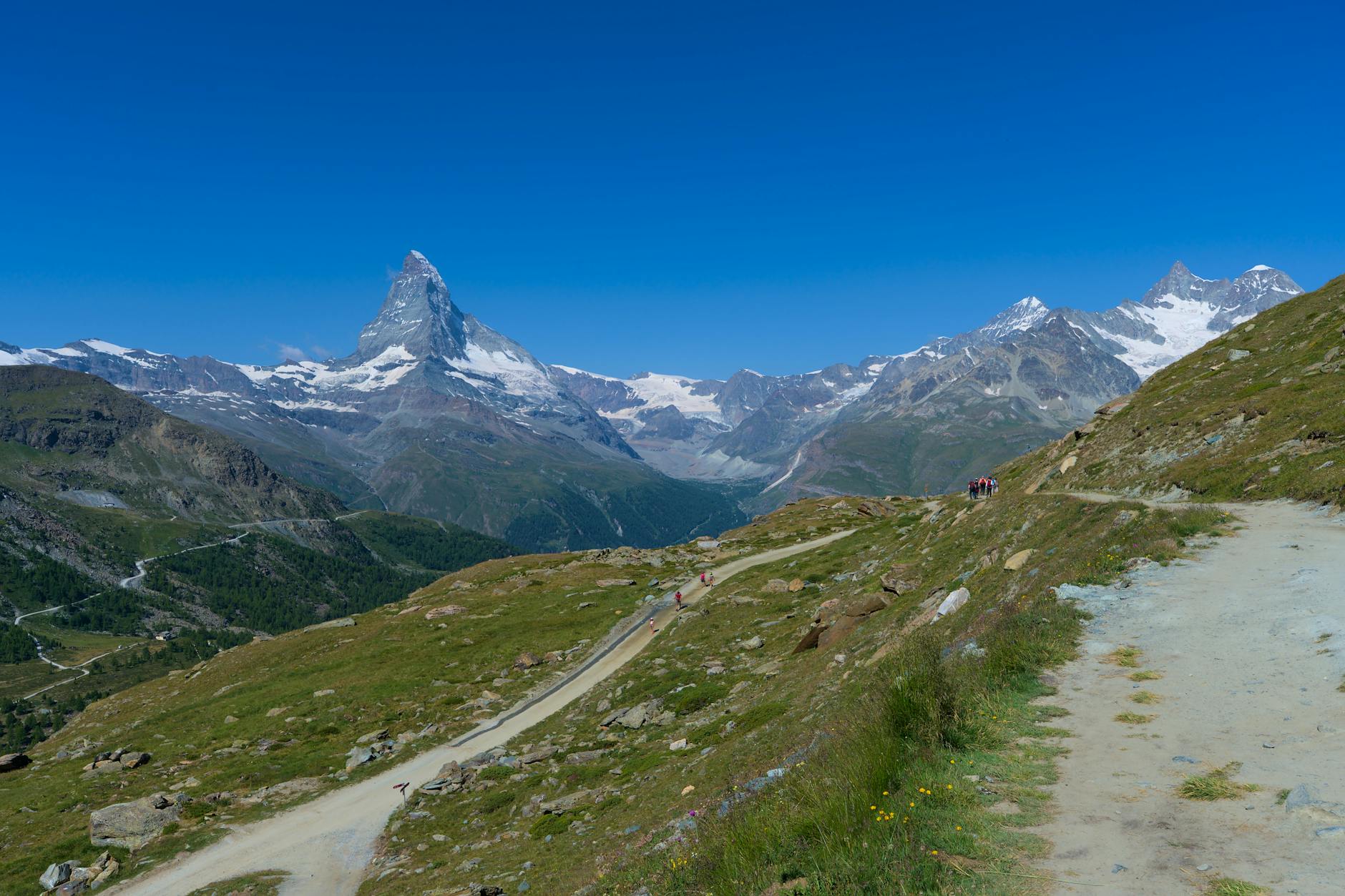 Matterhorn and Zermatt landscape for repeat visitor route selection.