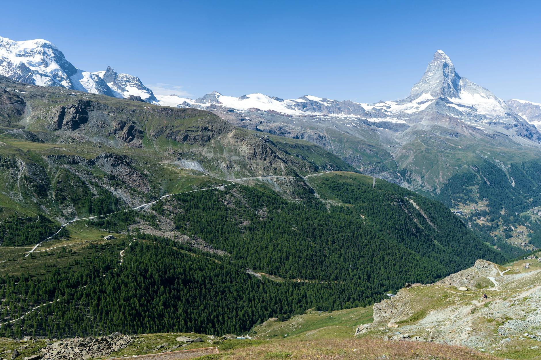 Alpine ridge near Zermatt for seasonal repeat visit planning.