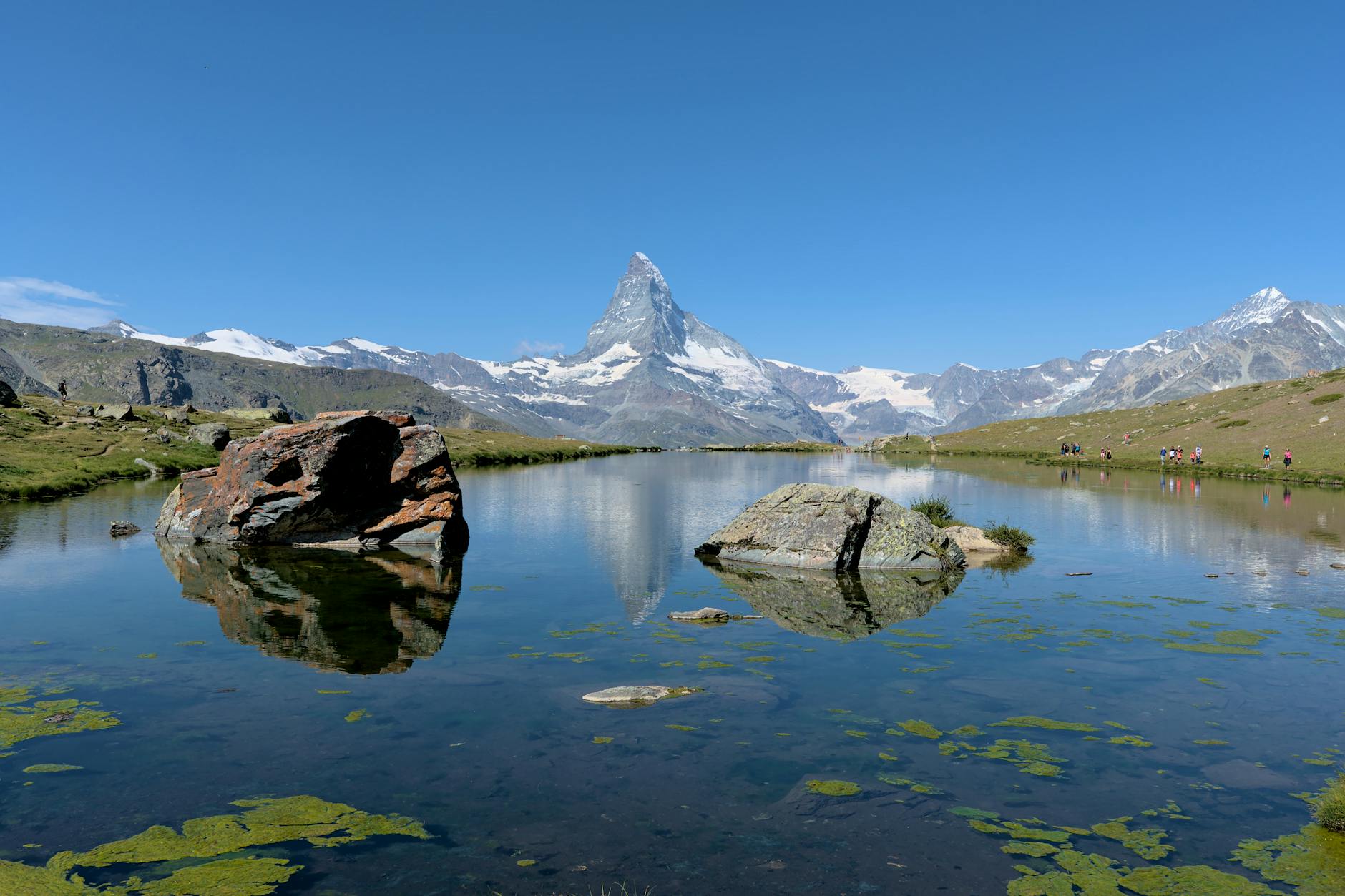 Zermatt village and alpine buildings for sales hotel planning.