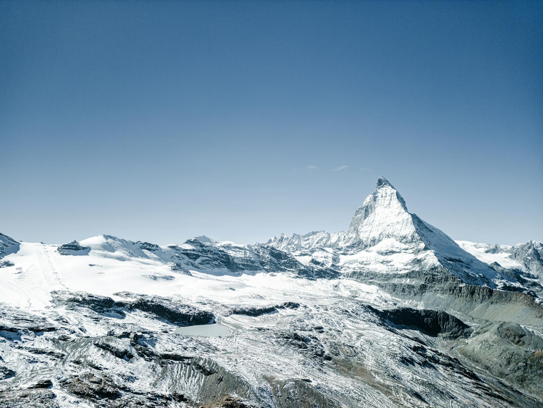 Mountain rail route near the Matterhorn for Zermatt sales arrival planning.