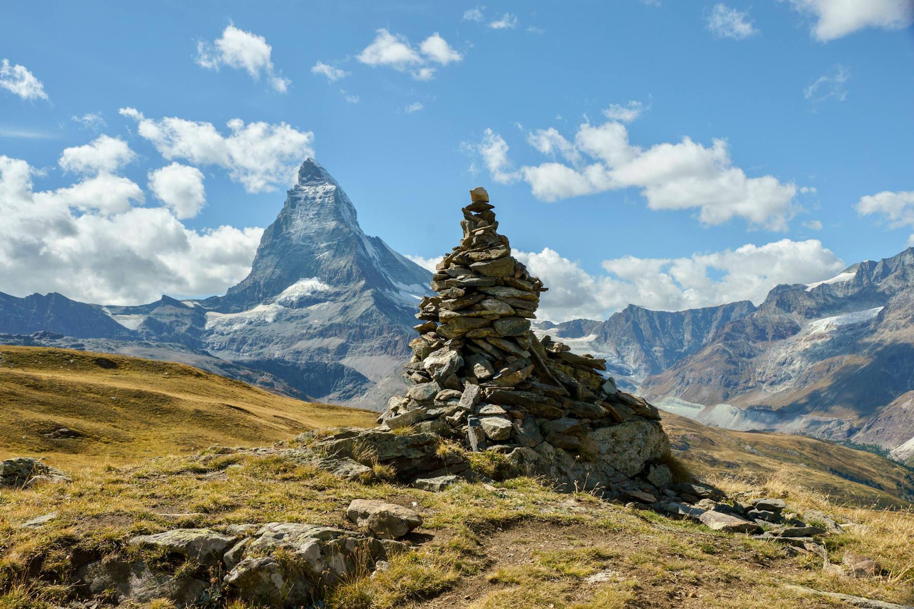 Matterhorn and alpine village for Zermatt student travel report planning.