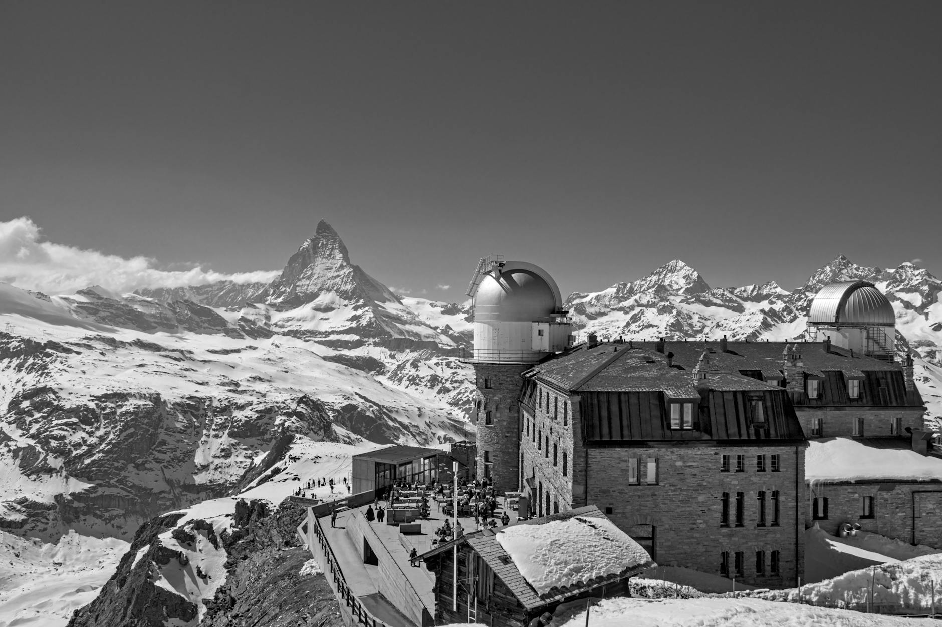 Zermatt mountain railway for tourist arrival planning.