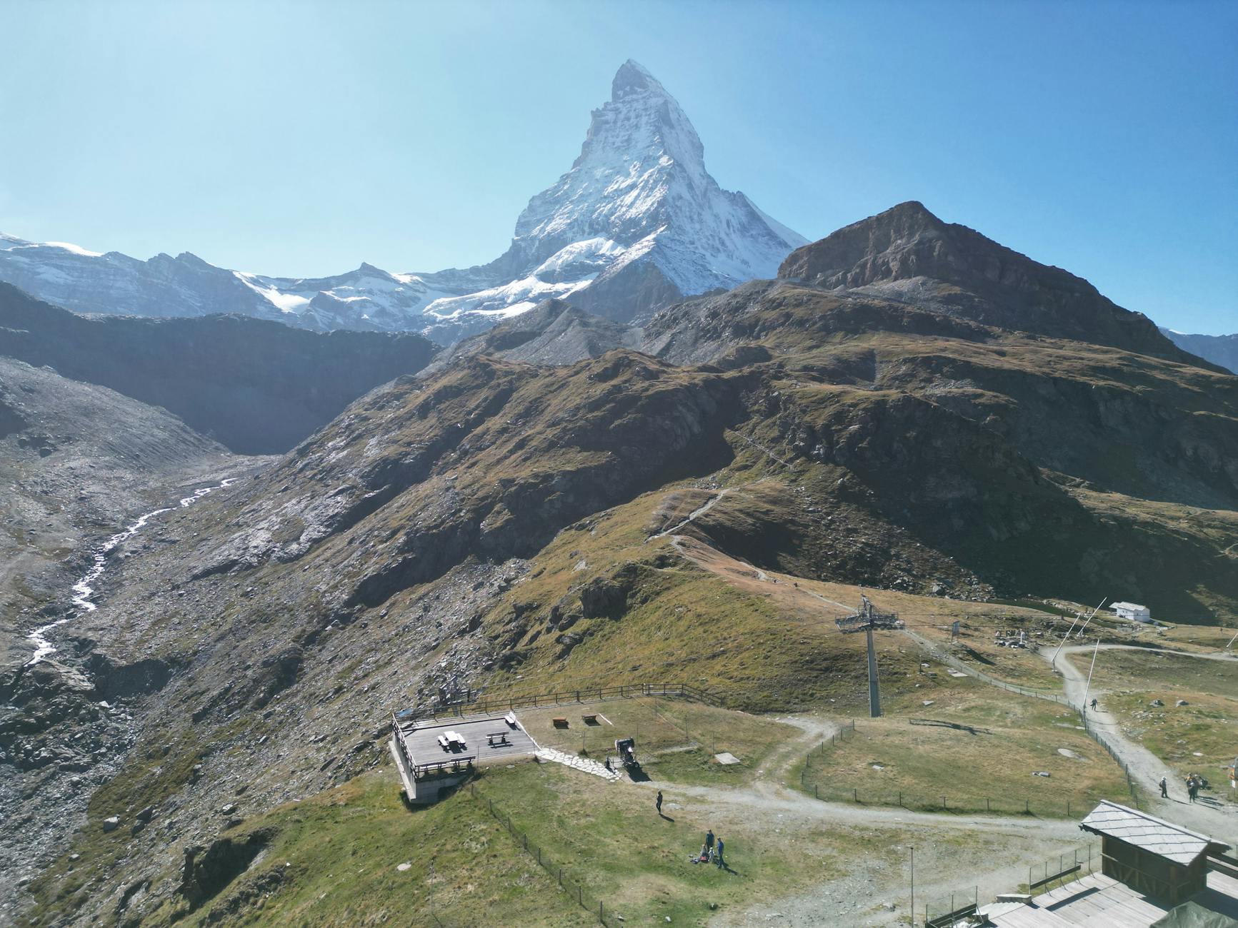 Zermatt rail and Matterhorn setting for mobility limitation planning.