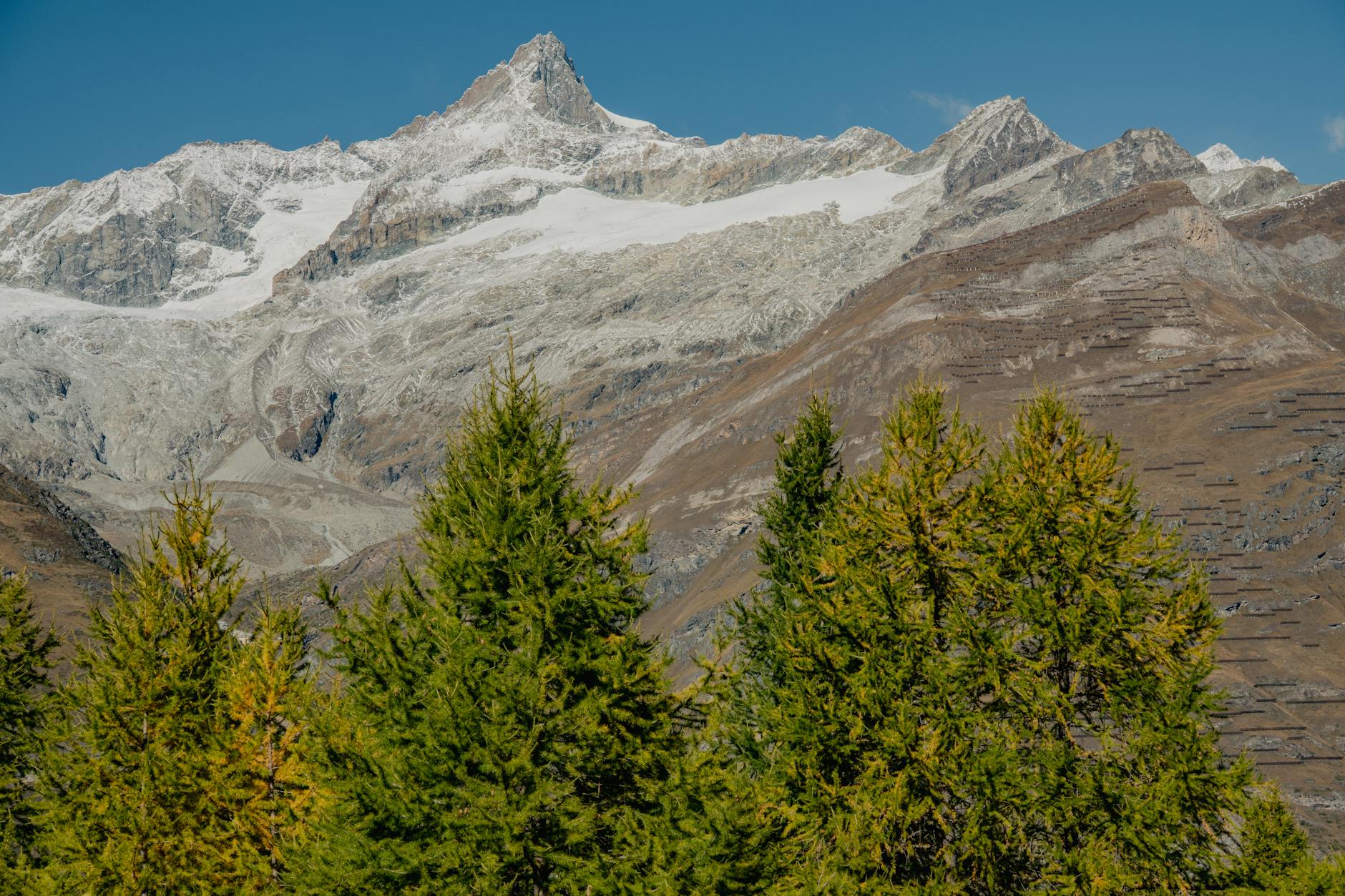 Matterhorn and snow for Zermatt volunteer gear and insurance planning.