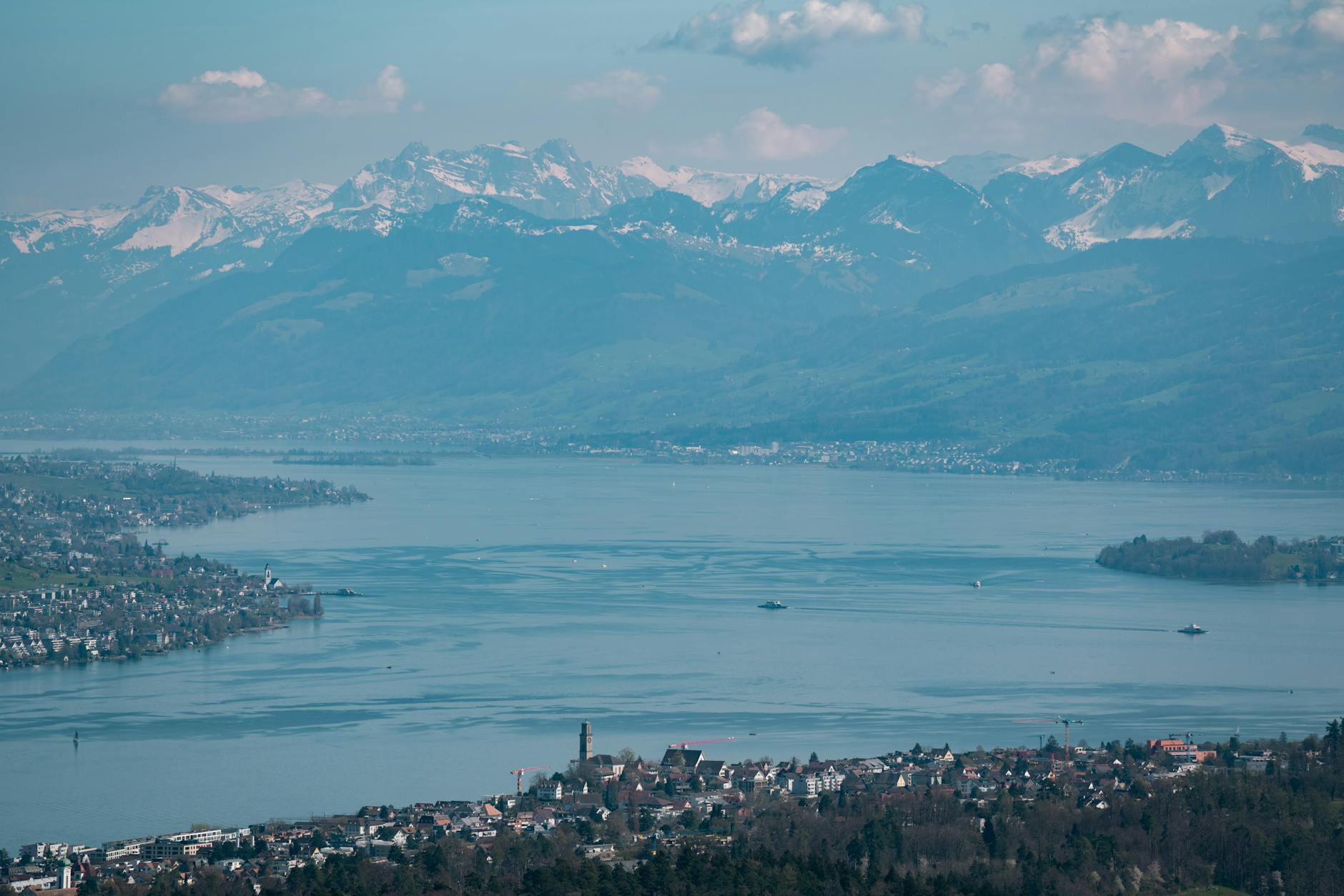 Lake Zurich and Swiss Alps context for daylight and recovery planning.