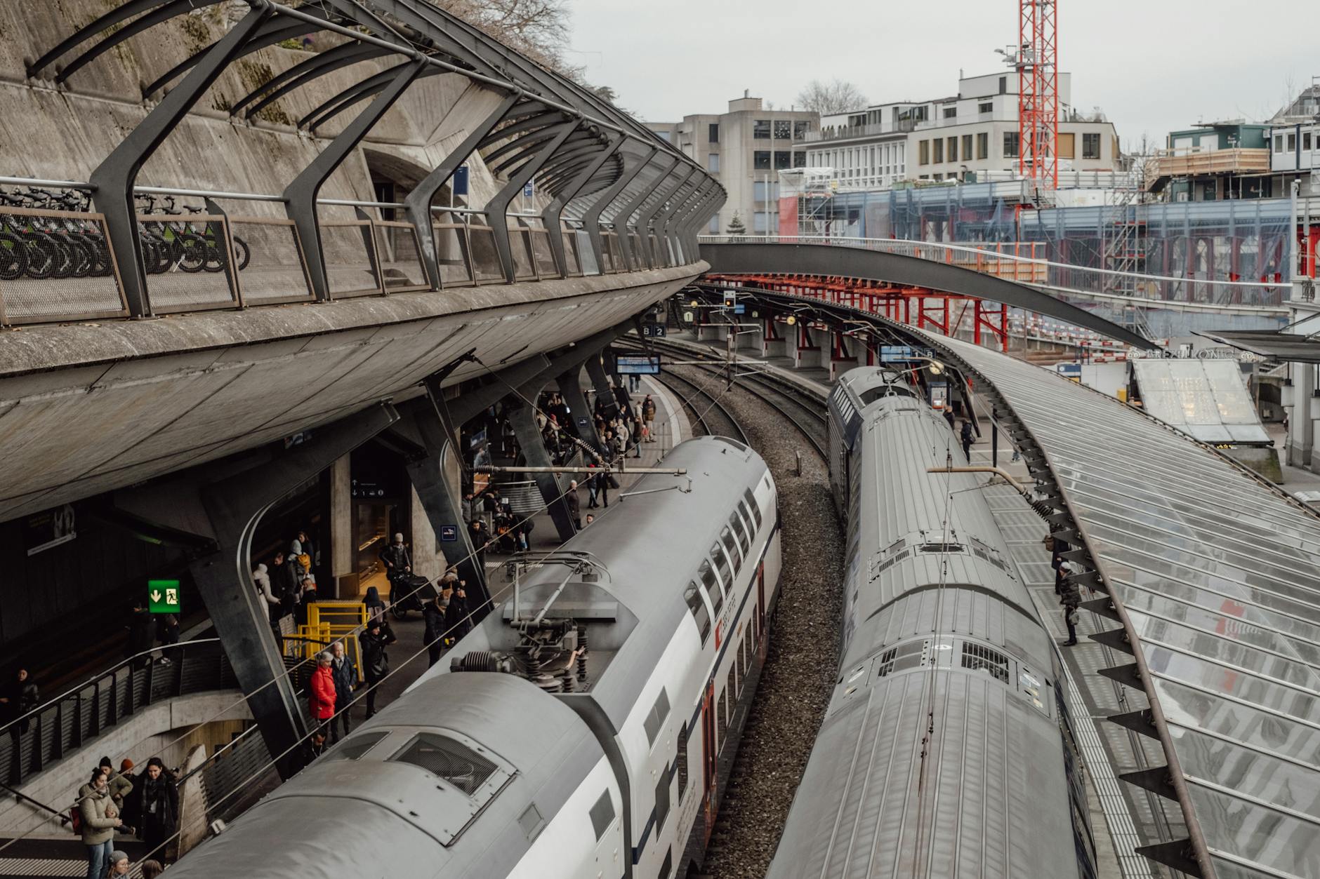 Zurich train station context for hotel and meeting-sequence planning.