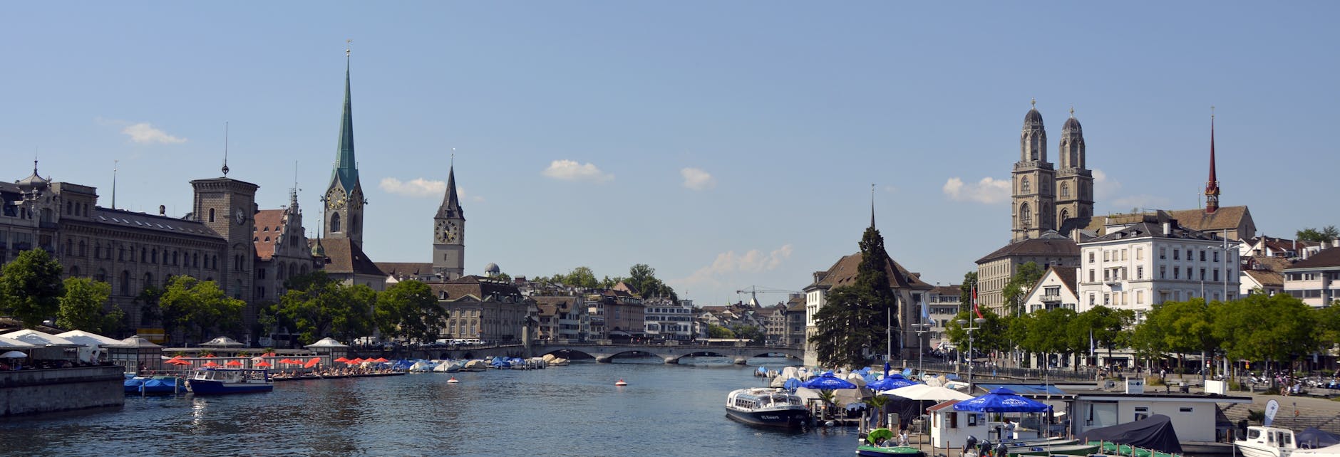 Zurich waterfront cityscape context for conference venue geography.