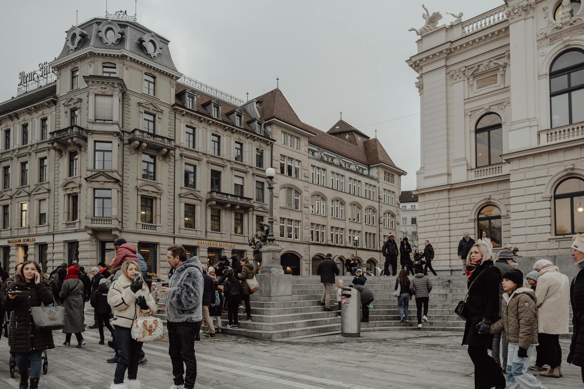 Zurich central square context for adding city time around conference duties.