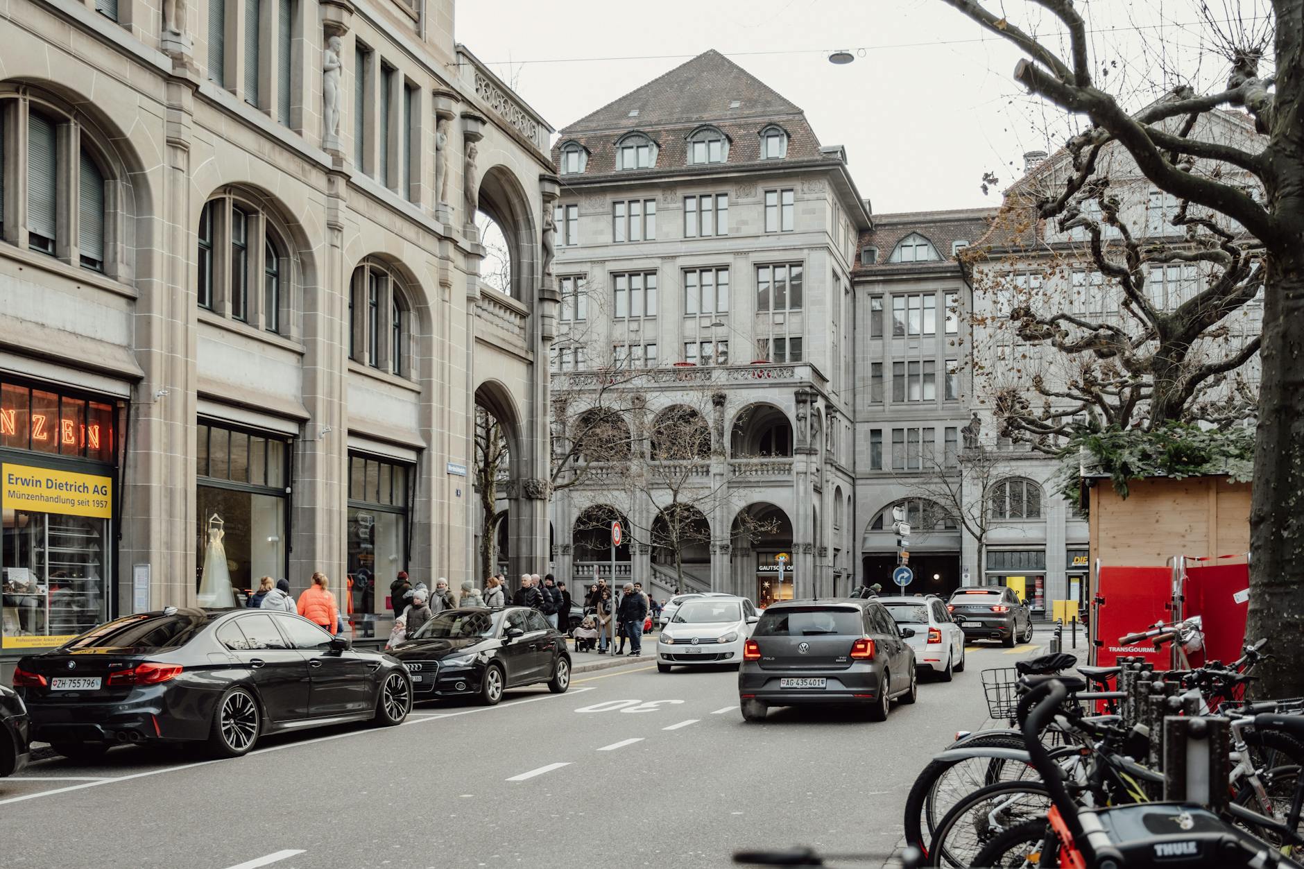 Zurich street and architecture context for conference travel report planning.