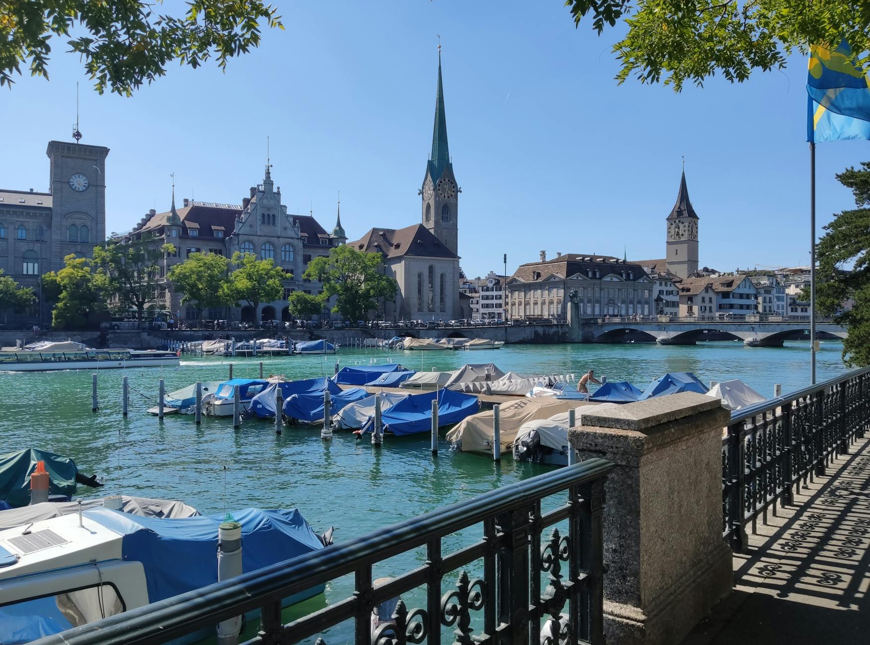 Zurich Limmat River and churches context for creator production budgeting.