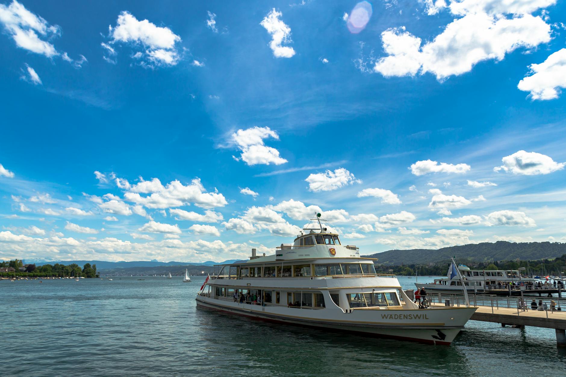 Lake Zurich ferry dock context for cruise and port-call travel planning.