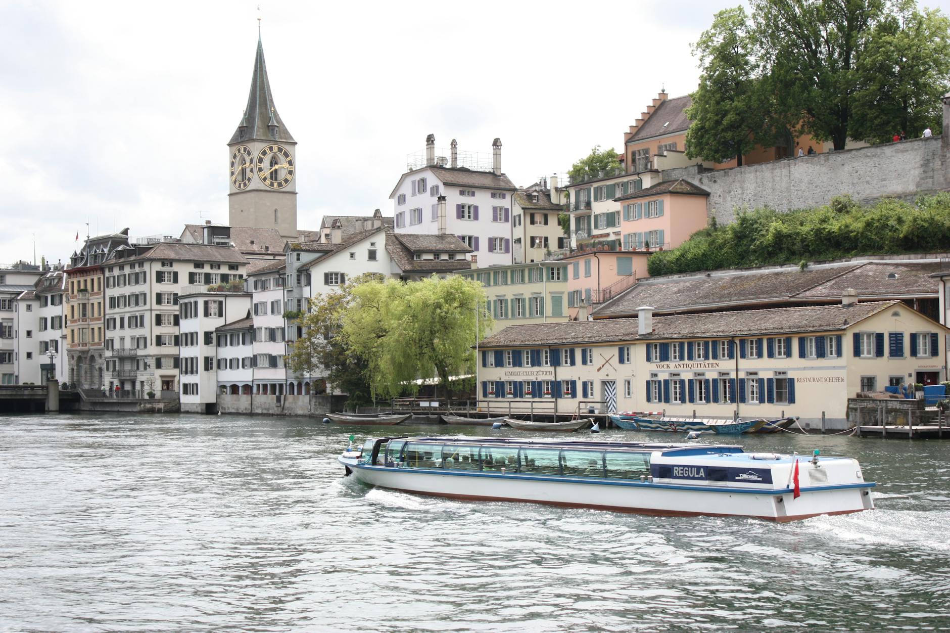 Zurich river boat context for family travel report planning.