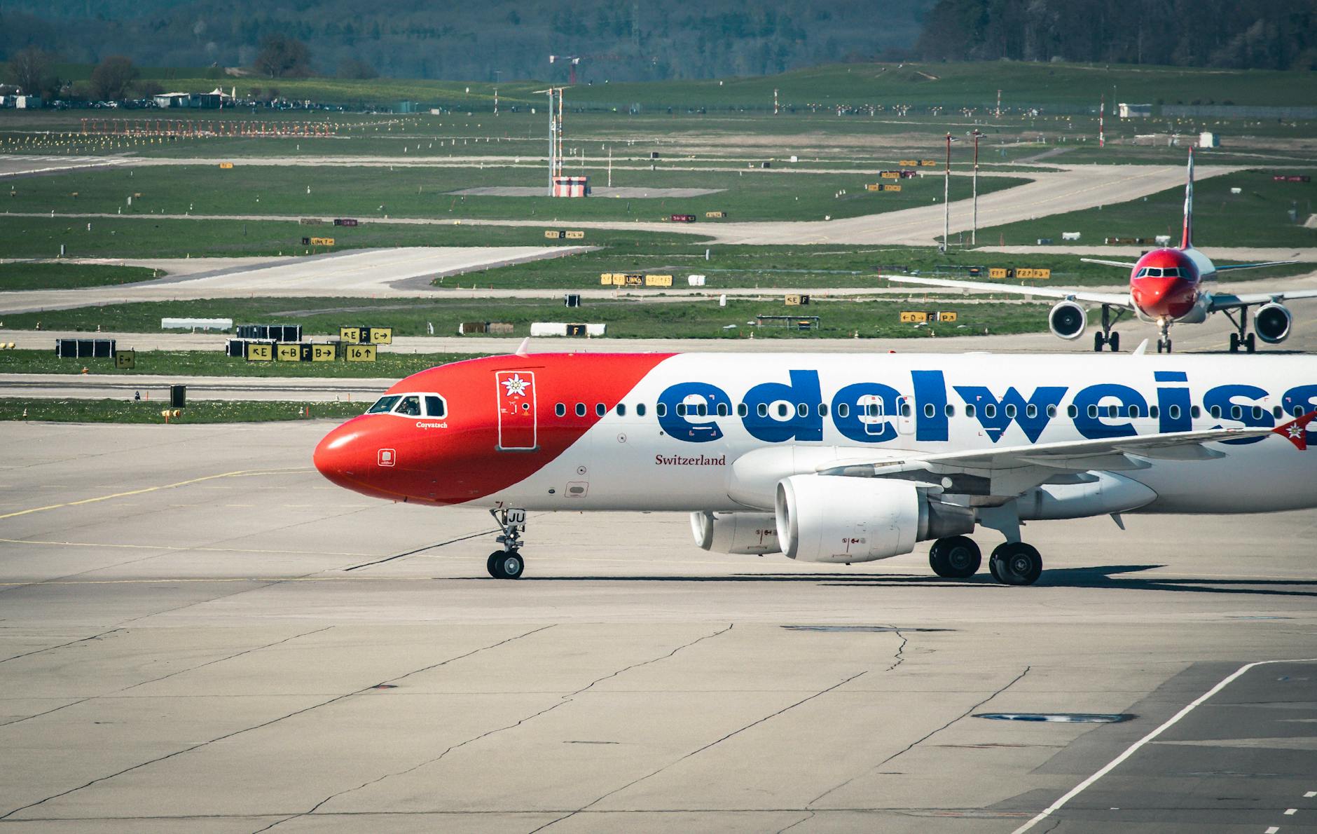 Zurich Airport aircraft context for late-arrival deal team planning.