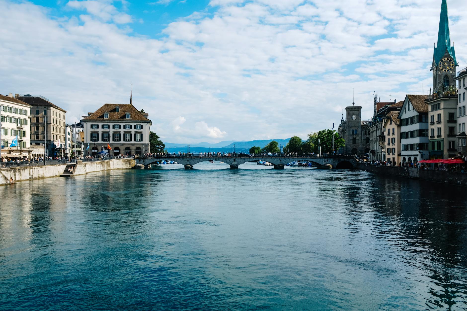 Zurich Limmat River context for journalist assignment planning.