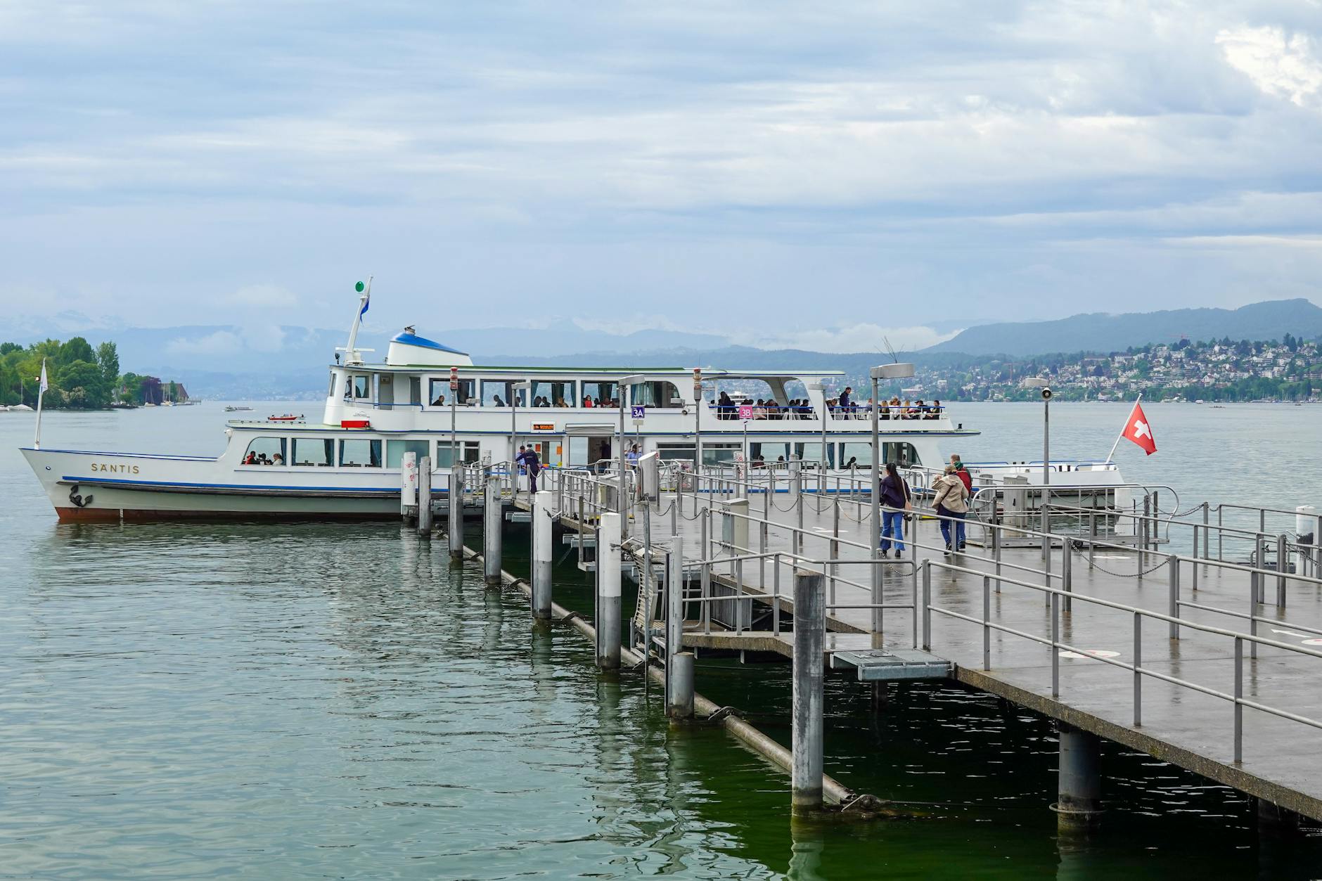 Lake Zurich ferry and mountain context for older traveler report planning.