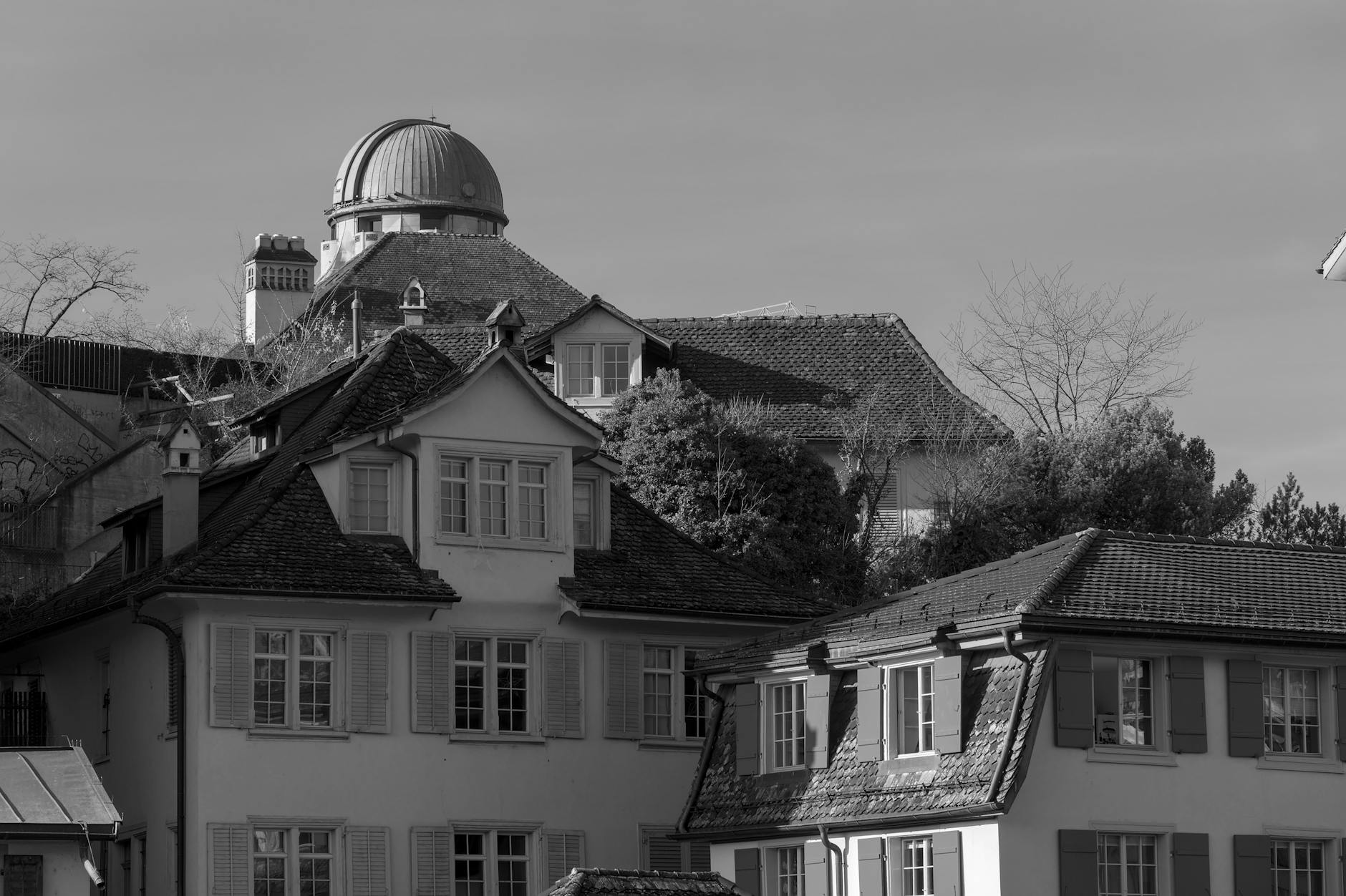 Zurich neighborhood rooftops context for museum and food-focused leisure.