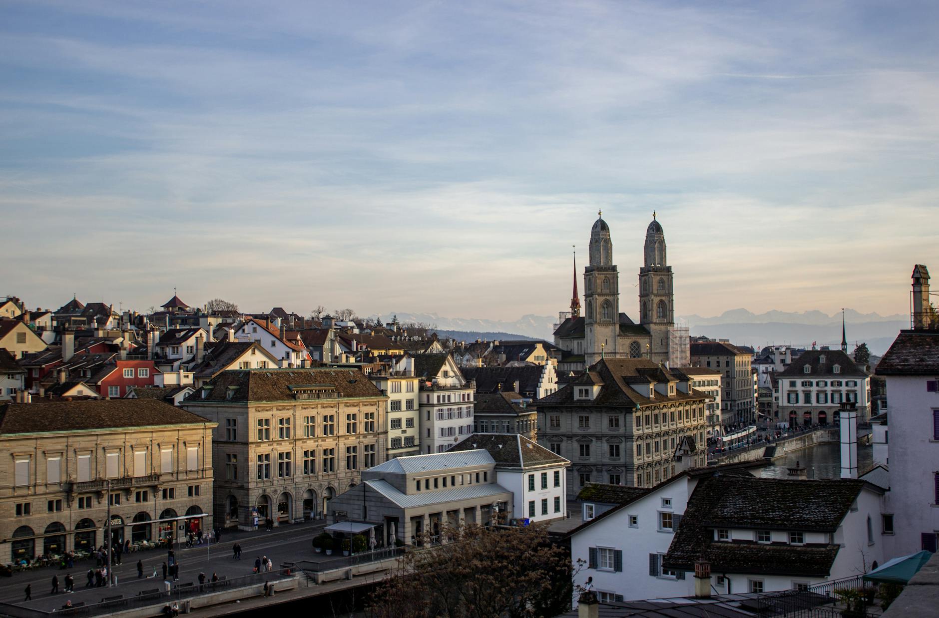 Zurich skyline at sunrise context for a repeat leisure visit.