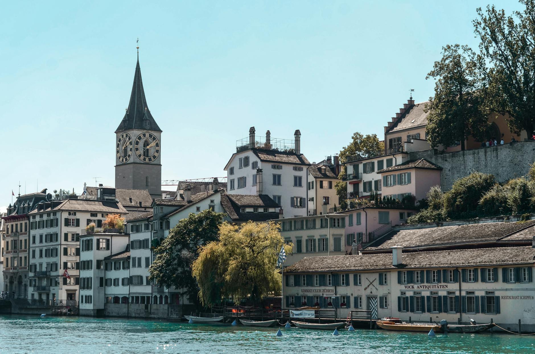 Zurich Limmat architecture context for student travel report planning.