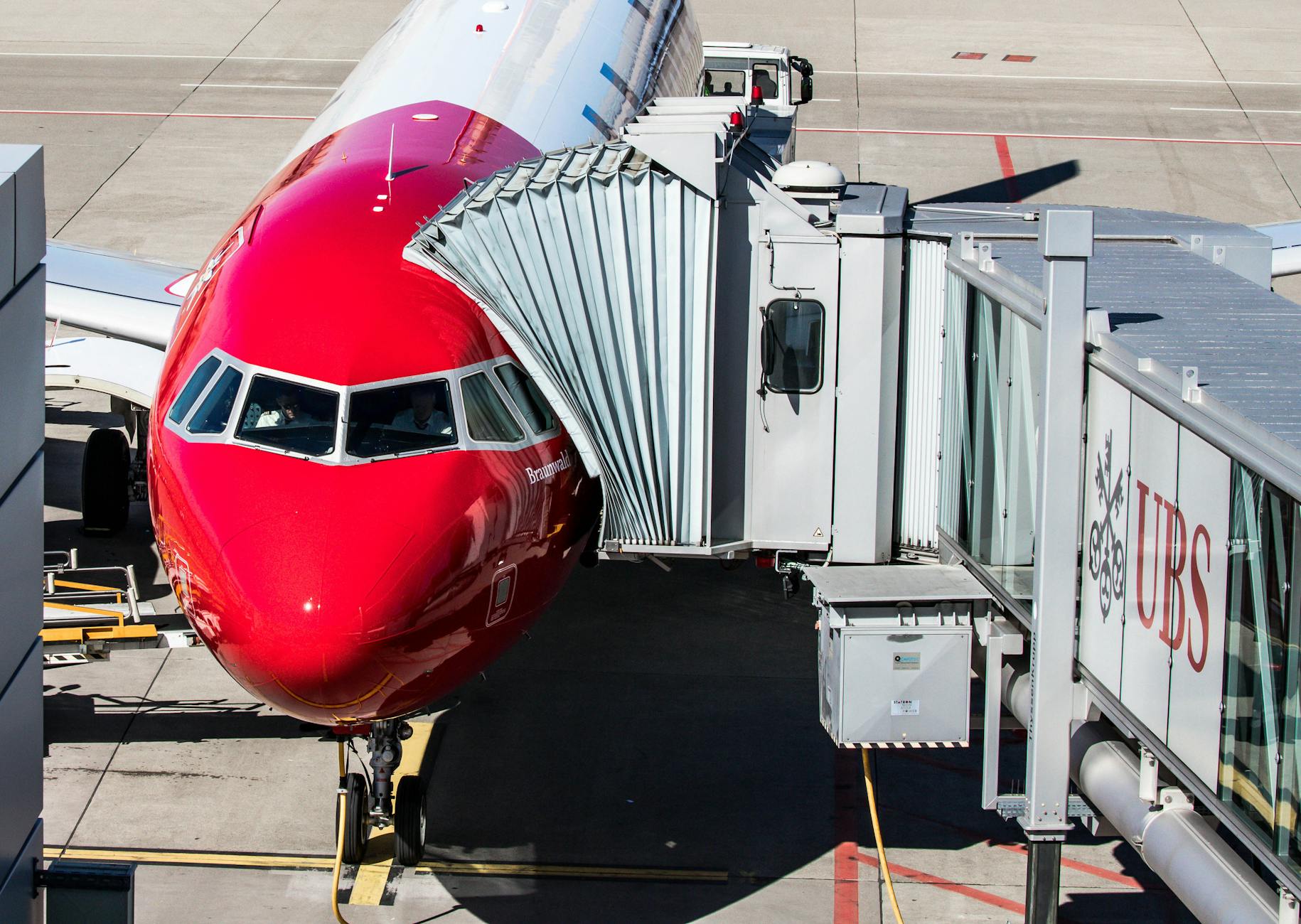 Zurich Airport gate context for trade-show cost and timing planning.