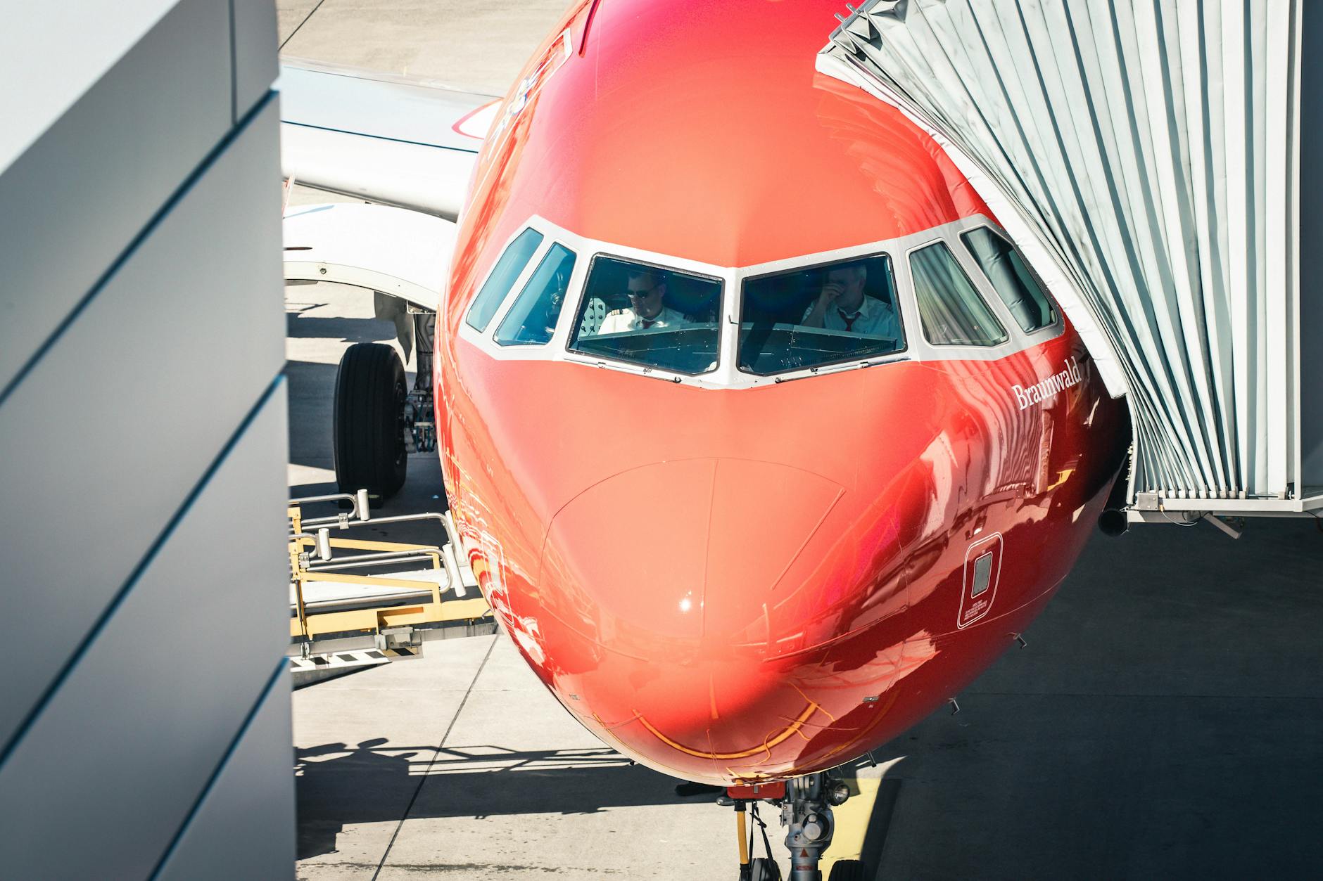 Airbus docking at Zurich Airport context for stopover travel report planning.