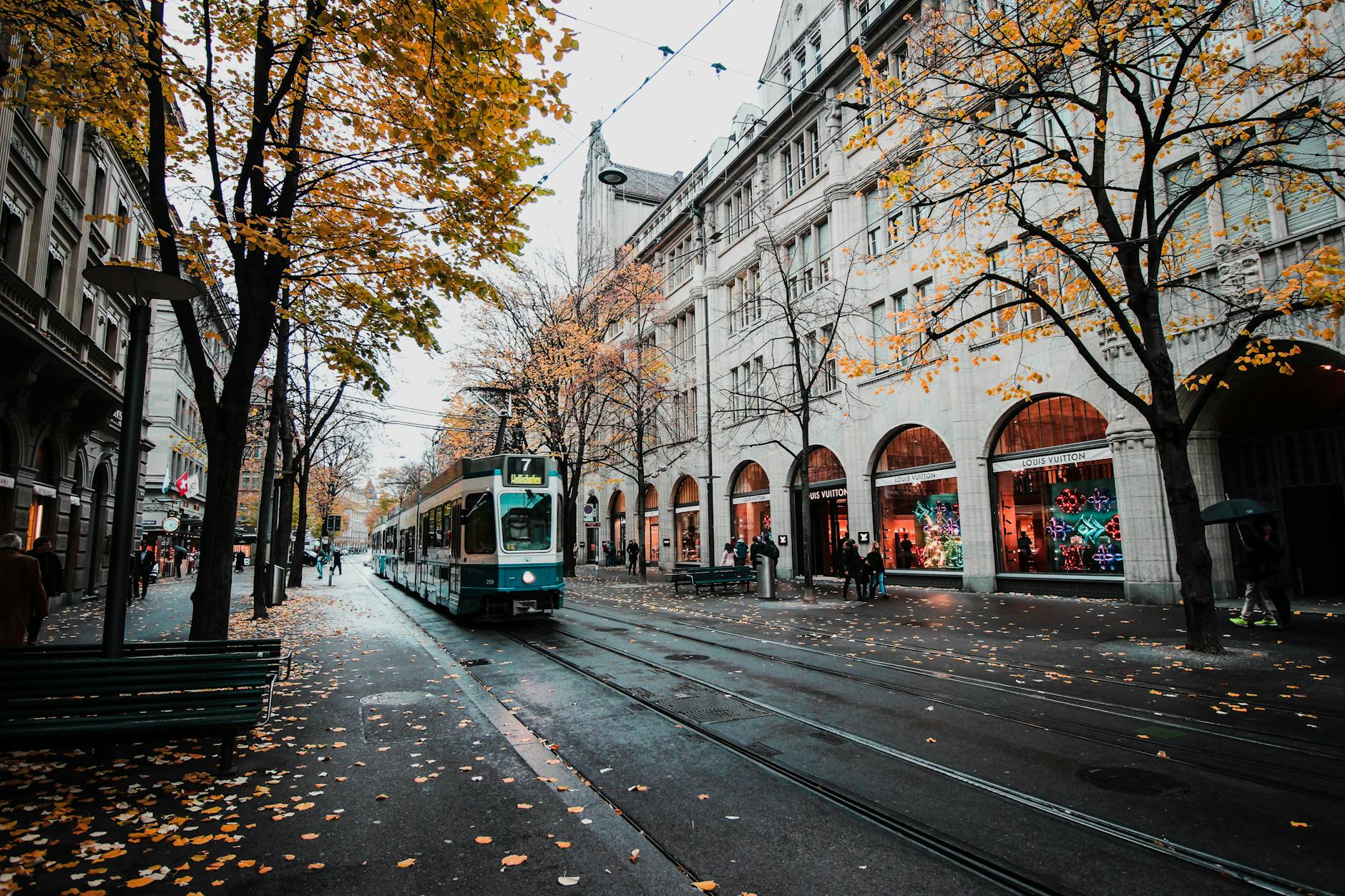 Zurich tram corridor context for medical-constraint travel planning.
