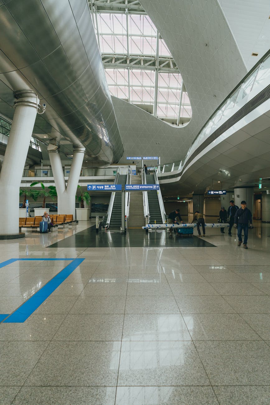 Interior of Incheon International Airport.