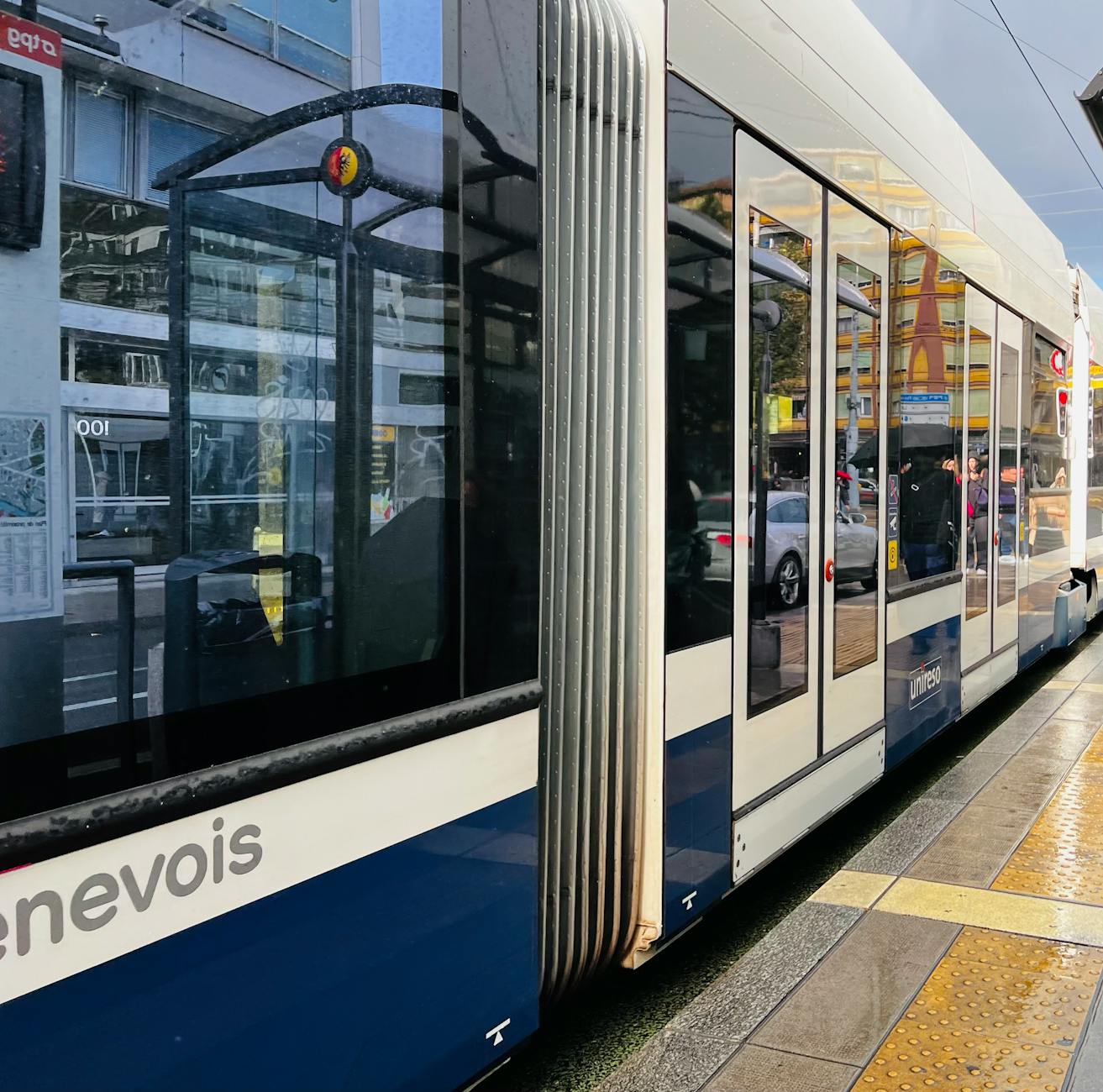 Tram in Geneva.