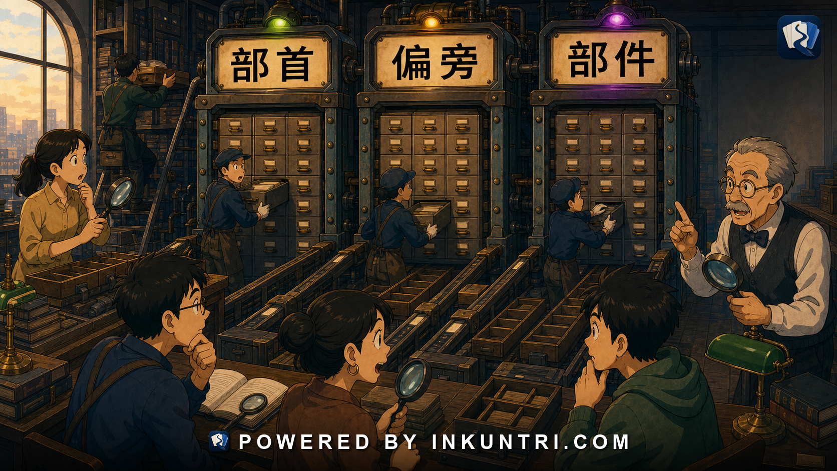 Illustration for The Real Work of 部首 in Reading, Lookup, and Education.