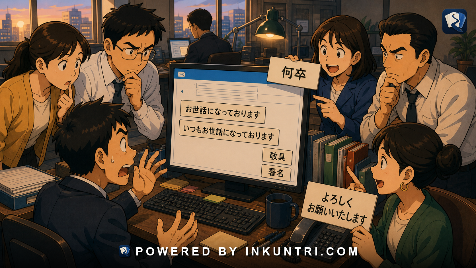 Illustration for Email Japanese: Formatting, Openings, Closings, and Line Breaks.