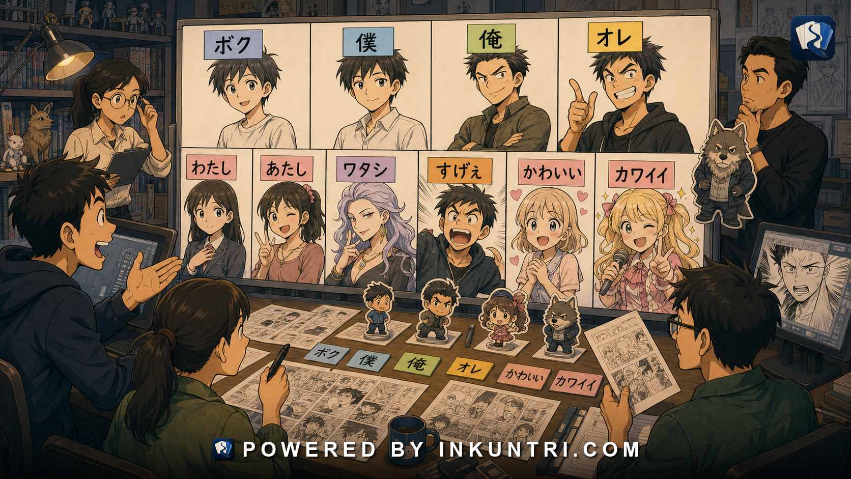 Illustration for How Manga Uses Script Choice to Signal Voice.