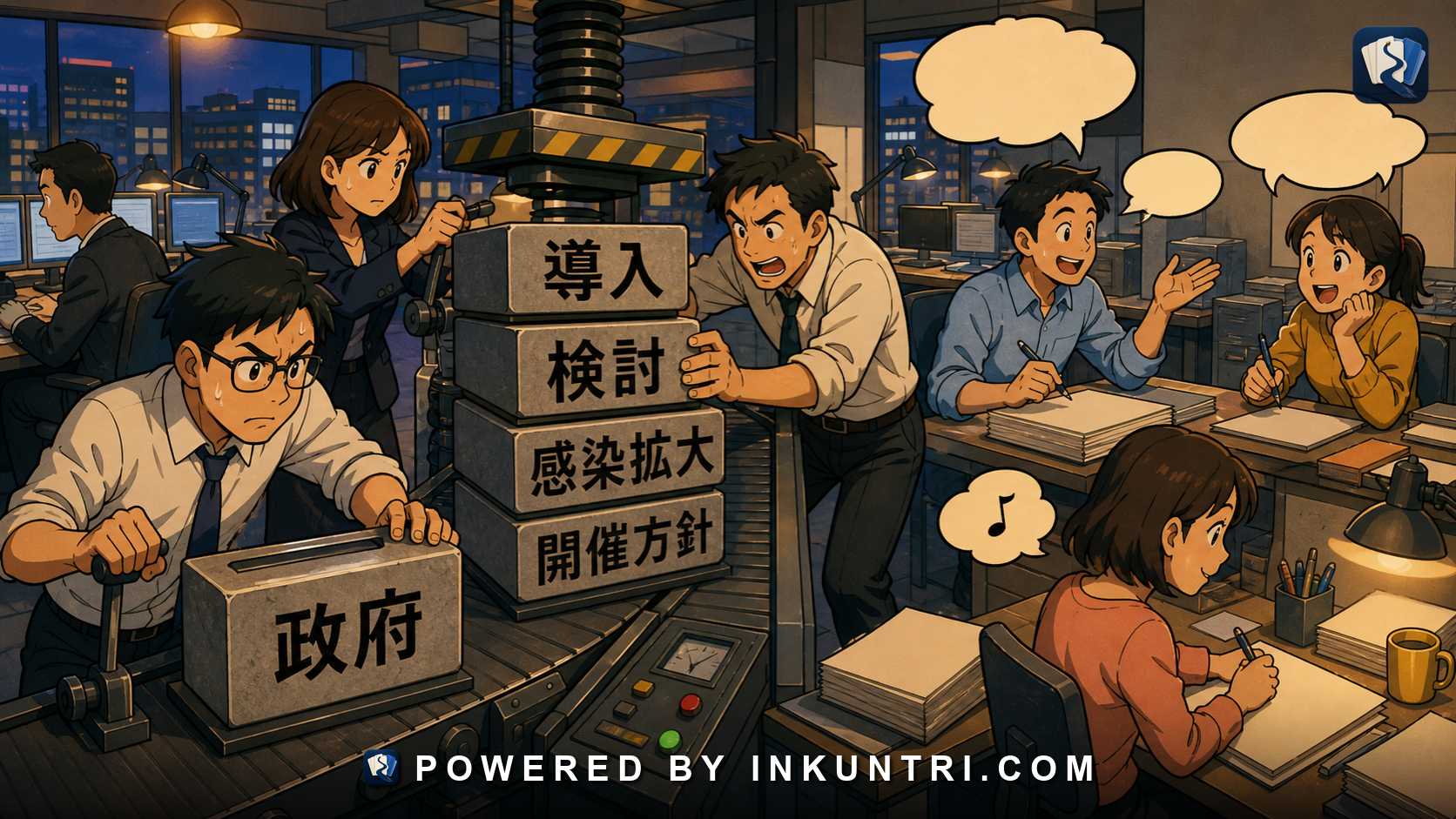 Illustration for Kanji Compounds in Newspapers vs Everyday Writing.