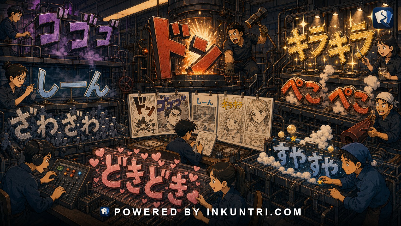 Illustration for Sound Effects in Japanese: Visual Language Beyond Translation.