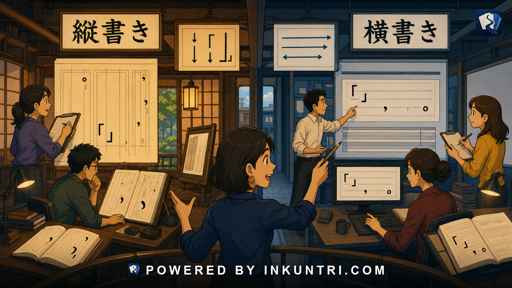 Illustration for Vertical Writing, Horizontal Writing, and What Layout Changes.