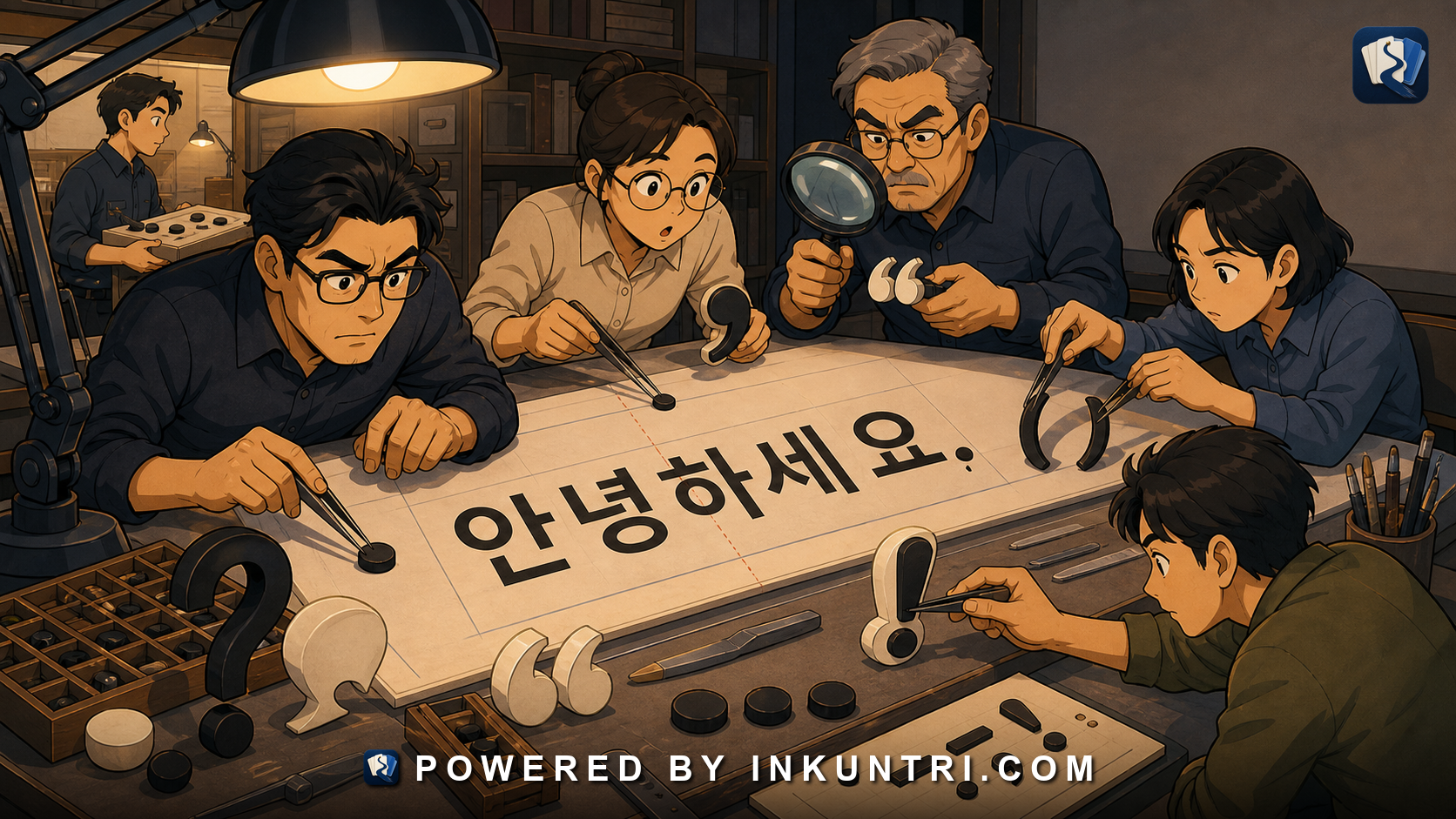 Illustration for Korean Punctuation: Modern Standards and Real Usage.