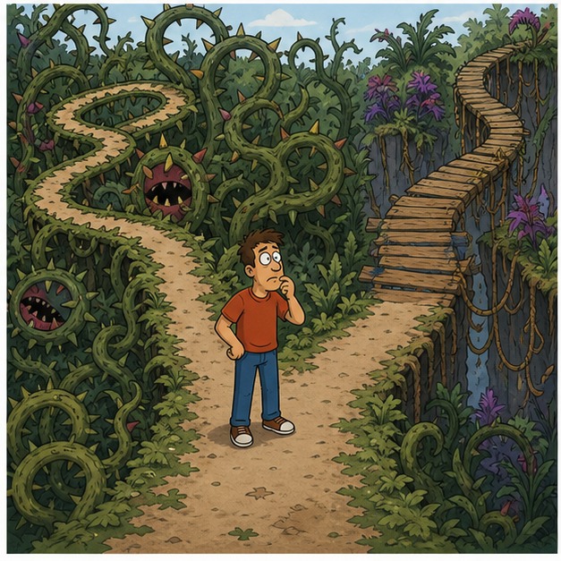 Illustration for путь на кухню