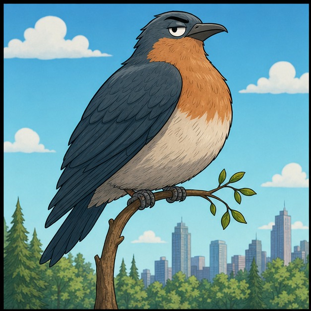 Illustration for птица