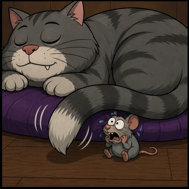 Illustration for под столом