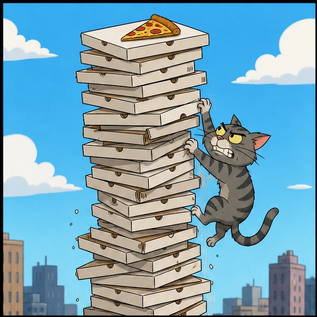 Illustration for подняться по лестнице