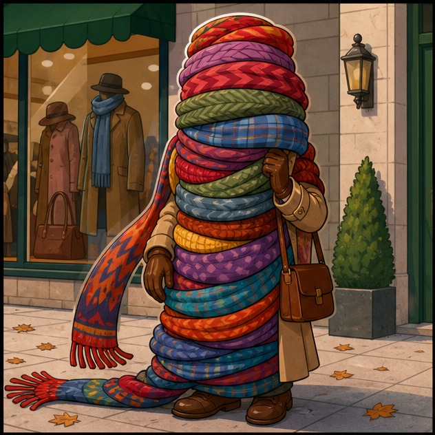 Illustration for шарф