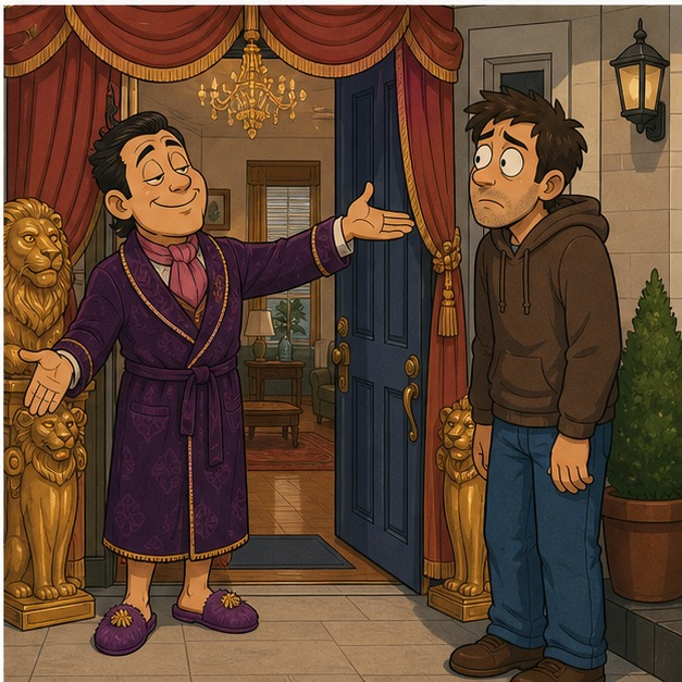 Illustration for пожалуйста заходите