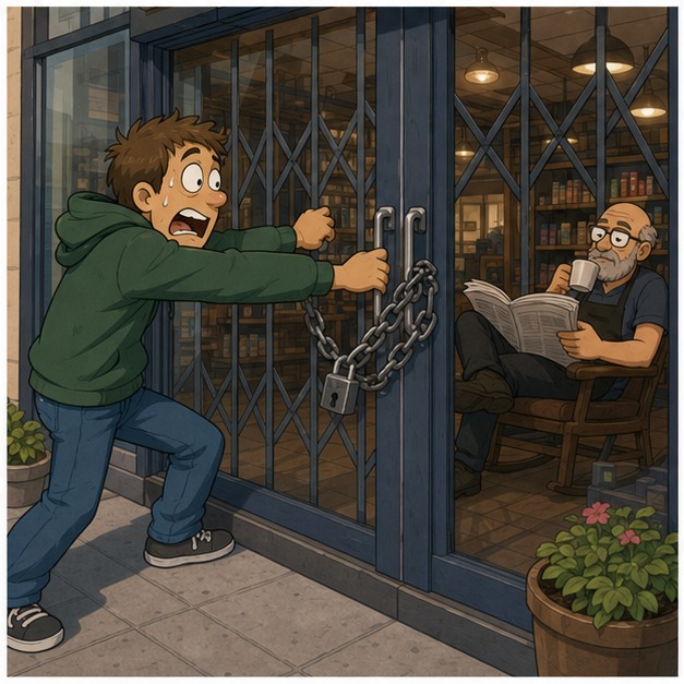 Illustration for закрытый