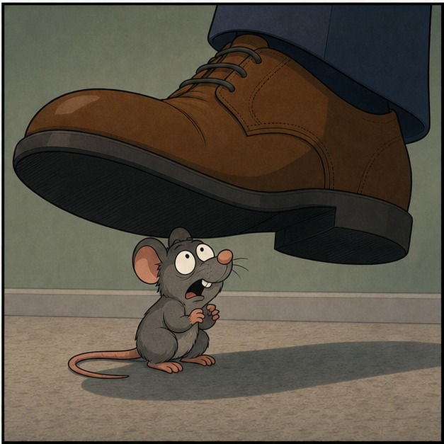 Illustration for под кроватью кота